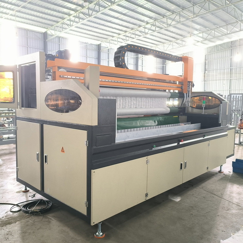 Kontrol Elektronik Pocket Spring Gluing Machine Tipe Manual Assembling Platform