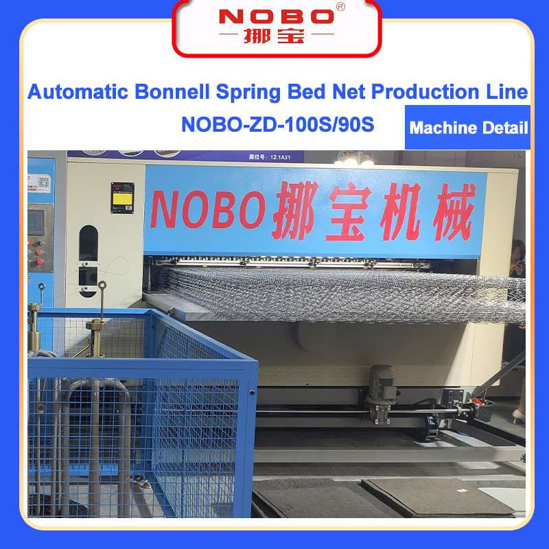 Furniture Bed Core Mattress Production Line 3 Phase 9000 * 4500 * 2100 Mesin Ditempati Area