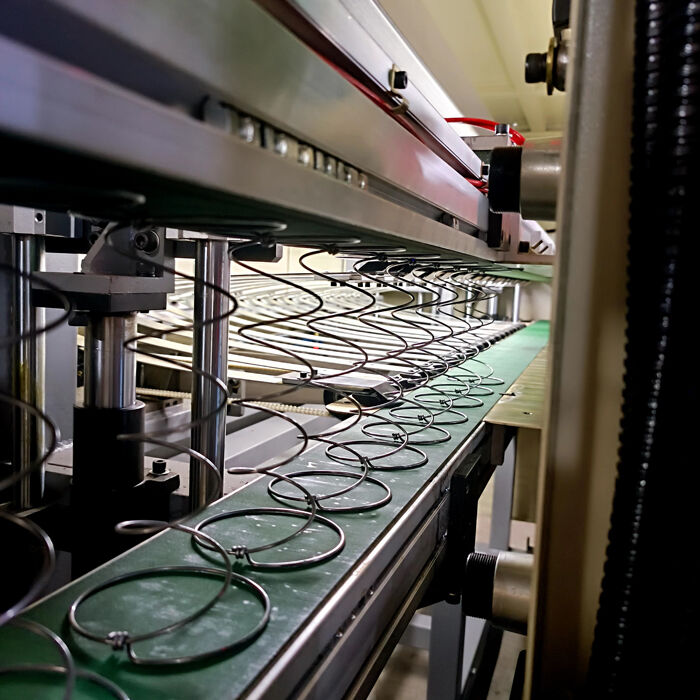 Garis Kasur Kawat Diameter 1.3-1.6mm dengan Pegas Bonnell dan 4-7 Lilitan