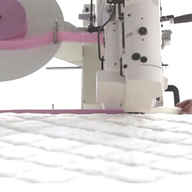 Kapasitas 15nitsh Mattress Border Tape Machine Fleksibel Operasi Mattress Pabrik Produksi Perlengkapan lini produksi