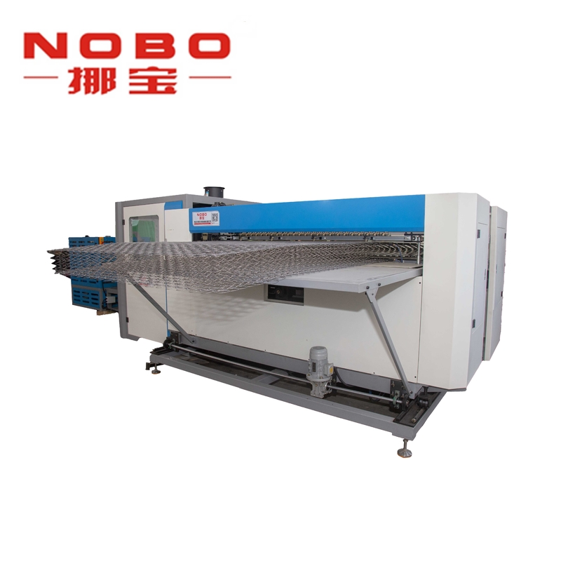 Bonell Type Automatic Spring Bed Net Production Line NOBO-ZD-80S Lebar Maks 2M